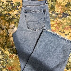 American Eagle Outfitters Light Blue Straight Leg Jeans